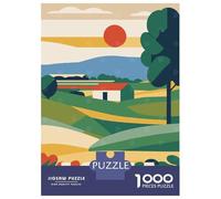 Rompecabezas De 1000 Piezas - Iowa Travel Country Rompecabezas para Adultos Juego De Ingenio Desafío Difícil Regalos para Reducir El Estrés 70x50cm/1000pcs