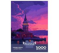 Rompecabezas De 1000 Piezas Istanbul at Sunset Rompecabezas para Adultos Juego De Ingenio Difícil Difícil Único Cumpleaños Y Regalos 38x26cm/1000pcs