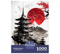 Rompecabezas De 1000 Piezas Japanese Ink Wash 1 Rompecabezas para Adultos Juegos Relajantes Decoración del Hogar Cumpleaños Y Navidad 38x26cm/1000pcs
