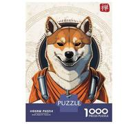 Rompecabezas De 1000 Piezas Japanese Shiba Inu Design Rompecabezas para Adultos Juegos Familiares Ensamblaje De Patrones Cumpleaños Y Navidad 52x38cm/1000pcs