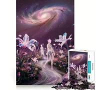 Rompecabezas de 1000 Piezas Jardín Celestial Sendero Arte de Ajuste Entrenamiento Mental Diversión Tiempo de Descanso Juego Tranquilo (38x52cm)