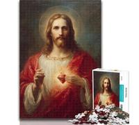 Rompecabezas de 1000 Piezas Jesús Arte para Adultos y Adolescentes Este Divertido Rompecabezas Familiar es un Regalo Ideal para Toda la Familia 50x75cm