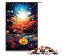 Rompecabezas de 1000 Piezas Juegos educativos la Colorida psicodelia de la eterna Primavera Rompecabezas de Madera para Adultos para diversión Familiar y Noche de Juegos 75 x 50 cm