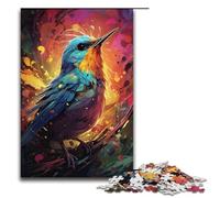 Rompecabezas de 1000 Piezas Juegos educativos Rompecabezas psicodélicos de pájaros Coloridos para Adultos Rompecabezas de Papel para diversión Familiar y Noches de Juegos 1000 Piezas (38 x 26 cm)