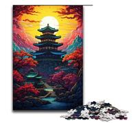 Rompecabezas de 1000 Piezas Juegos educativos Templo Bulguksa Corea del Sur Rompecabezas de Madera para Adultos para diversión Familiar y Noches de Juegos 1000 Piezas (75 x 50 cm)