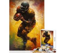 Rompecabezas de 1000 Piezas Jugador de fútbol Americano decoración del hogar Juguetes Regalos de Amigo Secreto Juegos educativos interacción Entre Padres e Hijos tamaño 38x52cm