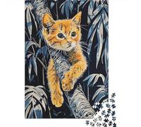 Rompecabezas De 1000 Piezas Jungle Adventure Kitten Art Print Rompecabezas para Adultos Juego Familiar Desafío Difícil Oferta como Regalos para Toda La Familia 70x50cm/1000pcs