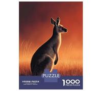 Rompecabezas De 1000 Piezas Kangaroo in Golden Light Rompecabezas para Adultos Juego Familiar Desafío Difícil Oferta como Regalos para Toda La Familia 38x26cm/1000pcs