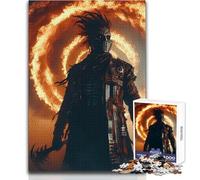 Rompecabezas de 1000 Piezas King of Fire, Juego de Aprendizaje para Practicar Habilidades, un Regalo Ideal para Momentos felicesTamaño 50x75cm