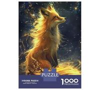 Rompecabezas De 1000 Piezas Kitsune Fox Colorfull Rompecabezas para Adultos Juego De Ingenio Difícil Difícil Único Cumpleaños Y Regalos 52x38cm/1000pcs