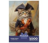 Rompecabezas De 1000 Piezas Kitty Pirate Rompecabezas para Adultos Juego Práctico Una Obra De Arte Cumpleaños Y Navidad 70x50cm/1000pcs