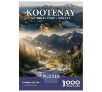 Rompecabezas De 1000 Piezas - Kootenay National Park Canada Landscape Rompecabezas para Adultos Juego De Ingenio Desafío Difícil Regalos para Reducir El Estrés 70x50cm/1000pcs