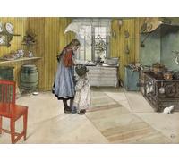 Rompecabezas de 1000 piezas | La cocina. desde un hogar (Carl Larsson)