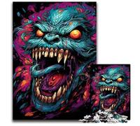 Rompecabezas de 1000 Piezas La Colorida psicodelia del Dr Monster Ideal para Adultos Ideal para decoración del hogar cumpleaños Fiestas y Regalos 1000 Piezas (75x50cm)