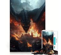 Rompecabezas de 1000 Piezas La Desolación de los Dragones para Adolescentes Juguete cognitivo Ocio Suave Ensamblaje de Patrones Pieza de Arte 50x75cm