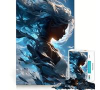 Rompecabezas de 1000 Piezas La Diosa del Viento para Adolescentes Un Rompecabezas Que Ayuda a desarrollar la Memoria, Relajante y Divertido Diseño para armar Una cálida Sorpresa 38x52cm