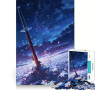Rompecabezas de 1000 Piezas La Espada del Campo de la Caída de Estrellas para Adolescentes Juguete para desarrollar la lógica y la diversión Bordes Suaves Regalo Creativo 50x75cm