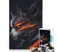 Rompecabezas de 1000 Piezas La Furia del Lobo Juego Familiar Actividades Divertidas en casa cumpleaños y Navidad 50x75cm