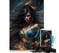 Rompecabezas de 1000 Piezas La Ira de la Segadora de Belleza para Adultos,Juguete para Resolver Problemas,de Calidad Profesional,Ideal para Relajarse en Grupo en Interiores (38x52cm)