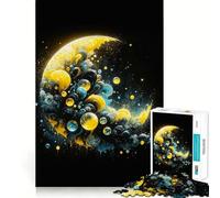 Rompecabezas de 1000 Piezas La Luna y Las Burbujas para Adolescentes, Juguete para ejercitar la Mente, Juego en Grupo, Corte de precisión, Regalo para Festivales 50x75cm