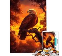 Rompecabezas de 1000 Piezas La Majestad del Águila al Atardecer para Adultos Ideal para divertirse en Familia un desafío Educativo y desafiante 38x52cm