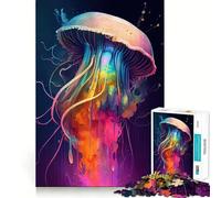 Rompecabezas de 1000 Piezas La Medusa Misteriosa para Adultos Rompecabezas de Memoria Disfruta del Montaje Lento de la Imagen Regalo Creativo 38x52cm