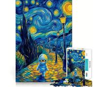 Rompecabezas de 1000 Piezas La Momia en la Noche Estrellada para Adolescentes Mejora la Memoria Pasatiempo Tranquilo Bordes precisos Regalo de cumpleaños (50x75cm)