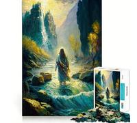 Rompecabezas de 1000 Piezas La Naturaleza de Jesús para Adolescentes Ayuda a Mejorar la Memoria Diseño Divertido y Relajante Regalo Elegante (38x52cm)