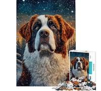 Rompecabezas de 1000 Piezas La Noche Estrellada con Santos Ideal para Adolescentes familias Actividades Divertidas en casa y Juguetes educativos 38x26cm