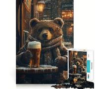 Rompecabezas de 1000 Piezas - La poción Invernal del Oso - Juego de Corte Suave,Juego cognitivo,Regalo para Momentos de Juego relajantes,Regalo de cumpleaños (38x26cm)