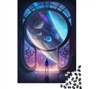 Rompecabezas de 1000 Piezas La Puerta a lo Desconocido, 3 Piezas, para Adultos, Adultos y Adolescentes a Partir de 12 años, 1000 Piezas (75 x 50 cm)