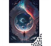 Rompecabezas de 1000 Piezas La Puerta a lo Desconocido para Adultos y Adolescentes. Rompecabezas de Madera. Regalos de Nochebuena. 1000 Piezas (75 x 50 cm).