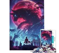 Rompecabezas de 1000 Piezas La resurrección de Kitsune para cumpleaños decoración navideña de Pared Juguete Educativo para Mayores de 14 años (38x26cm)