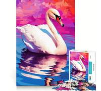 Rompecabezas de 1000 Piezas La Sinfonía del Lago de los Cisnes para Adolescentes, Juguete para ejercitar la Mente, Juego en Grupo, Corte de precisión, Regalo para Festivales 38x52cm