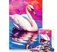 Rompecabezas de 1000 Piezas La Sinfonía del Lago de los Cisnes para Adolescentes, Juguete para ejercitar la Mente, Juego en Grupo, Corte de precisión, Regalo para Festivales 38x52cm