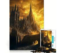 Rompecabezas de 1000 Piezas La Sombra de la Catedral para Adultos Juguete para Pensar, calmar, Relajarse, Arte de Pared con Corte Limpio 38x26cm