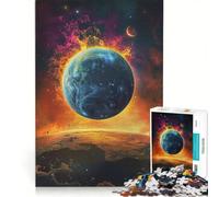 Rompecabezas de 1000 Piezas La Tierra Vista Desde Marte Juego Imposible Corte de precisión con Piezas de Formas aleatorias Que encajan Perfectamente 50x75cm