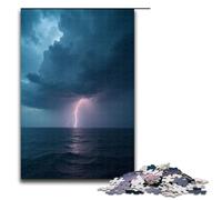Rompecabezas de 1000 Piezas La tormenta se Acerca. Rompecabezas de Madera para Adultos y niños. Juguete Educativo antiestrés. 1000 Piezas (75 x 50 cm).