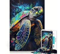 Rompecabezas de 1000 Piezas La Tortuga Paciente para Adolescentes, Juguete para ejercitar la Mente, Actividad para el hogar, Corte Premium, artículo de Santa Claus 50x75cm