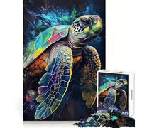 Rompecabezas de 1000 Piezas La Tortuga Paciente para Adultos Juguete de ingenio para Jugar en Interiores Diseño artístico de Bordes precisos Coleccionable 38x52cm