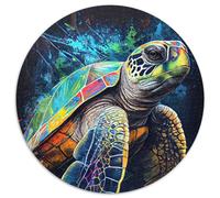 Rompecabezas de 1000 Piezas La Tortuga Paciente, Rompecabezas Redondo de 1000 Piezas para Adultos, Ideal para diversión Familiar, relajación y Regalos navideños, 1000 Piezas (67,5x67,5cm)