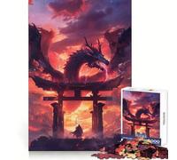 Rompecabezas de 1000 Piezas La Última Resistencia de los Samuráis para Adolescentes, Juguete para ejercitar la Mente, Juego Relajante, Corte Premium, (50x75cm)