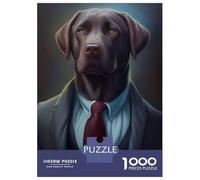 Rompecabezas De 1000 Piezas Labrador Retrieve Dog Suit Rompecabezas para Adultos Juego Familiar Decoración Perfecta Cumpleaños Y Navidad 70x50cm/1000pcs