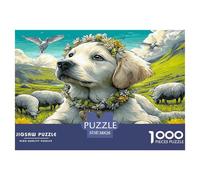 Rompecabezas De 1000 Piezas «Labrador Rural» para Niños - De Papel Ecológico, Juego Familiar para El Desarrollo Cognitivo Y La Diversión 38x26cm/1000pcs