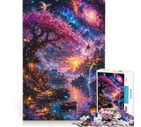 Rompecabezas de 1000 Piezas Lago de la Linterna Mágica Juego práctico dificultad Alta cumpleaños y Navidad 50x75cm
