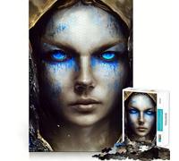Rompecabezas de 1000 Piezas Lágrimas Azules de la desesperación Diversión Garantizada,Juego Que estimula la Mente,Tiempo de Juego Tranquilo, 38x26cm