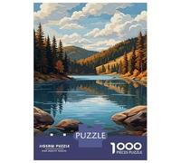 Rompecabezas De 1000 Piezas Lake Svetloyar, Russia Landscape Rompecabezas para Adultos Juegos Relajantes Análisis Y Lógica Cumpleaños Y Navidad 52x38cm/1000pcs