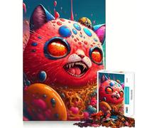 Rompecabezas de 1000 Piezas Lanzamiento a la Batalla para Adolescentes Juguete de lógica, Sencillo y Divertido Bordes Suaves Regalo Elegante (38x52cm)