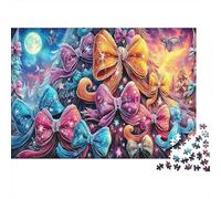 Rompecabezas de 1000 Piezas Lazo fantasía para Adultos Material Papel Relajante Puzzle de Papel Lazos Coloridos decoración hogar 70x50cm/1000pcs