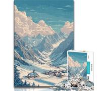 Rompecabezas de 1000 Piezas Lech Am Arlberg Art Jigsaw Puzzle 1000 Piezas para Adultos, Juguetes educativos, Juegos para aliviar el estrés y Mejorar el Amor en Pareja 50x75cm